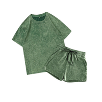 KENDRIX™ – Relaxed Print Athletic Two-Piece Set - Green