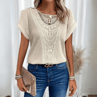 Simone | Elegant Ibiza Style Top - Beige
