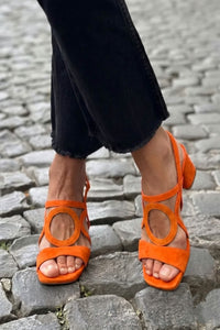 Lyka - Vibrant Summer Sandals - Orange