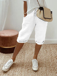 Ophelia - Relaxed Summer Shorts - White