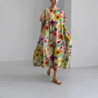Celia | Garden Goddess Dress - Colourful Flowers