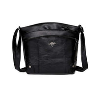 Raya | Elegant Multi-Pocket Crossbody Bag - Black