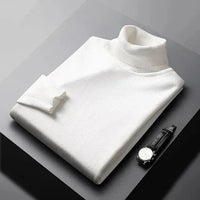 Monte Carlo Cashmere Roll Neck Jumper - White