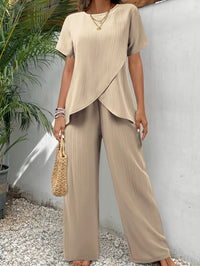Patricia | Elegant Comfort Two-Piece Set - Beige