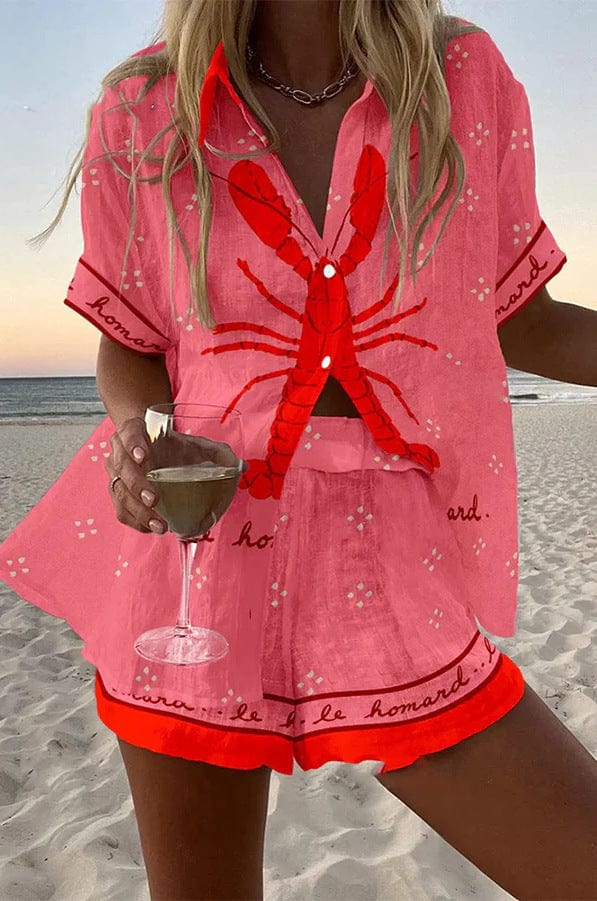OLIVIA | Blue Summer Short Set