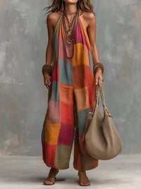 Oriana™ | Bohemian Summer Escape Jumpsuit - Red