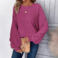 TIANA™ - Casual Loose Fit Long Sleeve Blouse - Pink