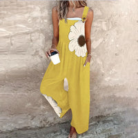 Comfortable Printed Overall - Yellow