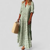 Marcivine | Women Sophisticated Maxi Dress - Green