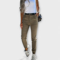 Melania - Women Stretch Pants - Green