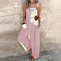Comfortable Printed Overall - Pink