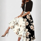 Black – Large Floral