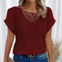 Simone | Elegant Ibiza Style Top - Red