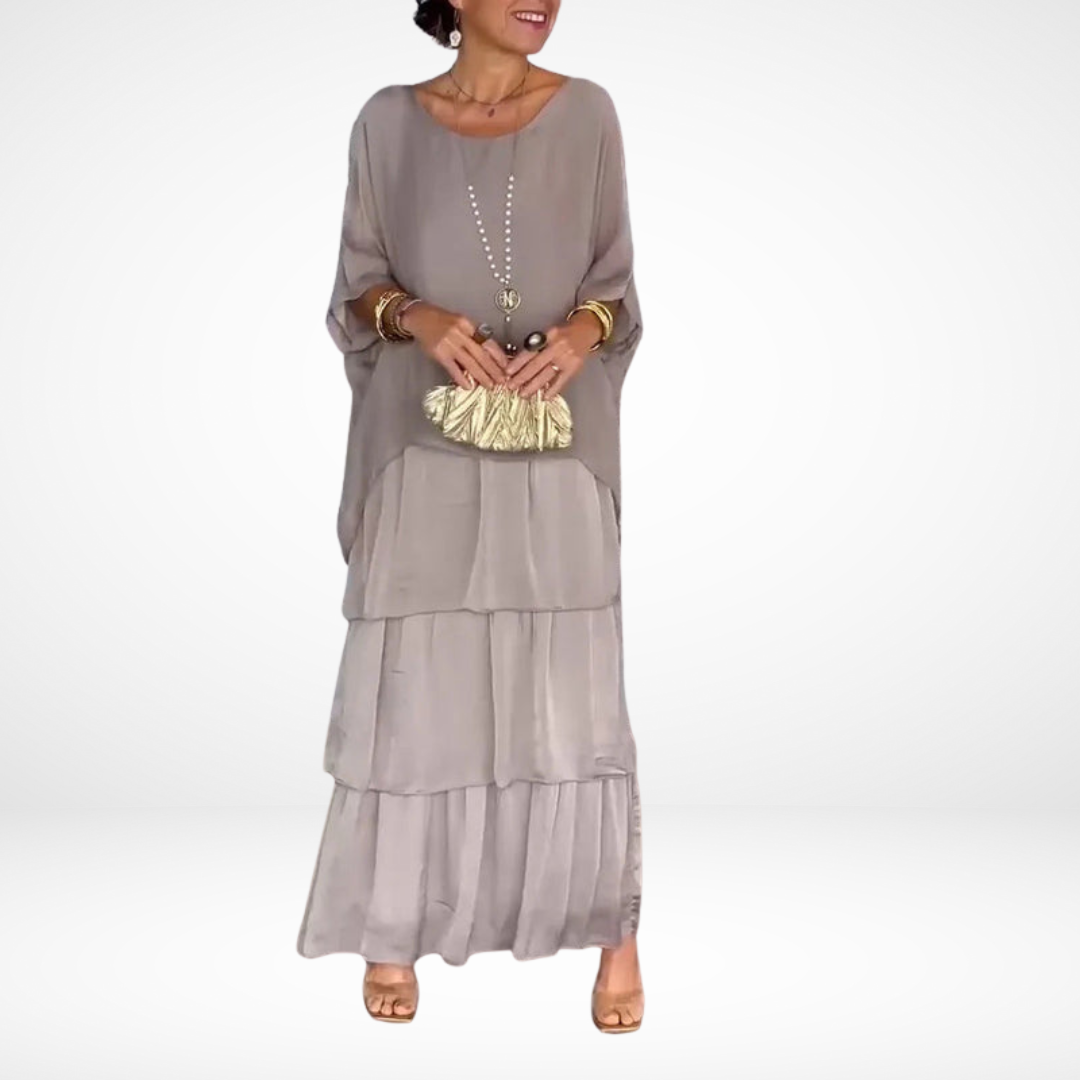 Hylda™ Artistic Loose Maxi Dress | Flowing A-Line Maxi Dress