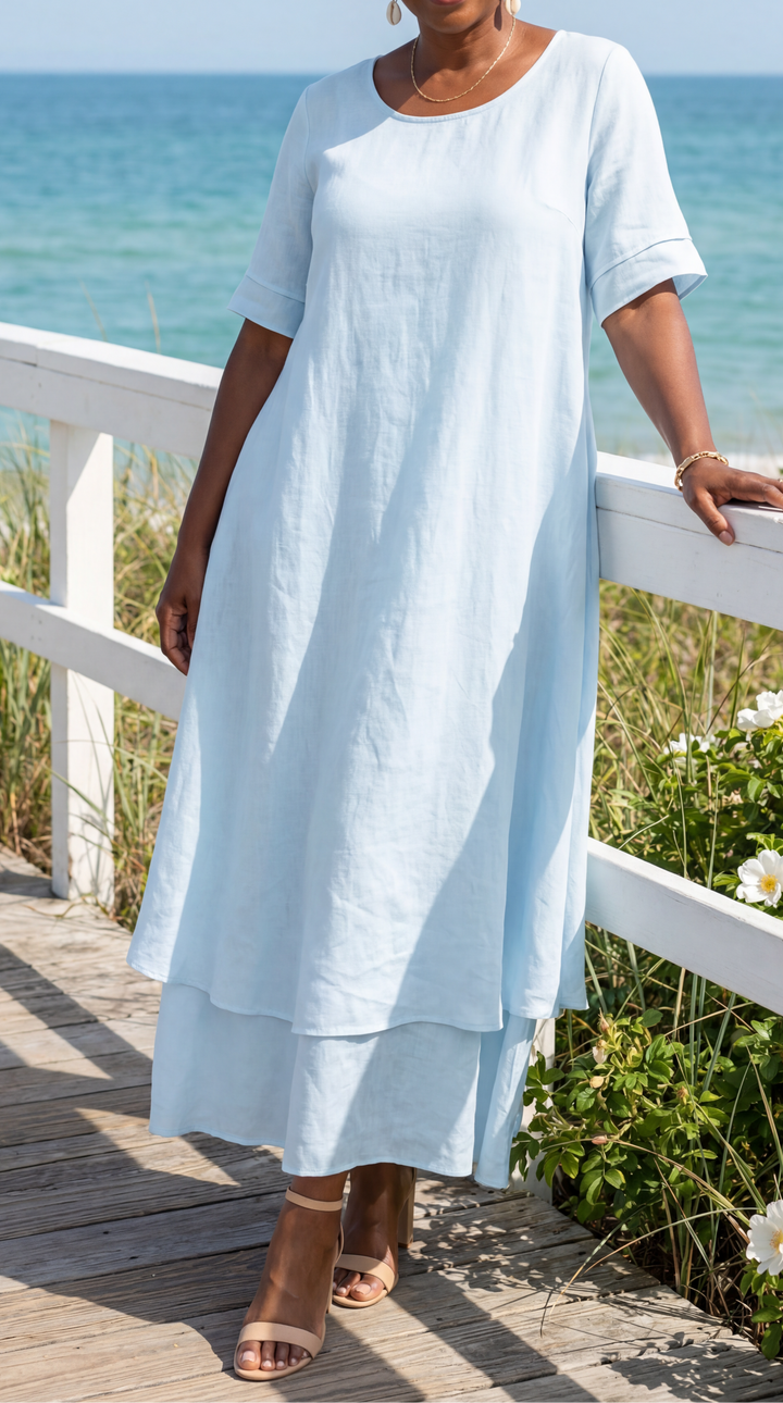 Aria Fluid Tiered Maxi Dress