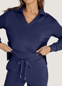 Freya | Women Lounge Set - Navy blue