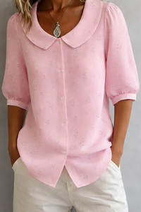 Romina | Floral Blouse - Pink