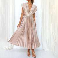 Marni™ | Timeless Pleated Midi Dress - Champagne