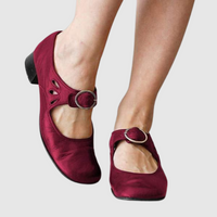 Daisy | Premium Leather Footwear - Red