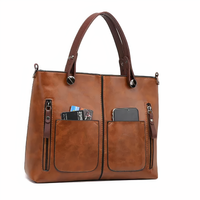 Winslet | Iconic Retro PU Leather Crossbody Handbag - Brown