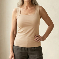 Roxanne | Built In Comfort Bra Tanktop - Nude