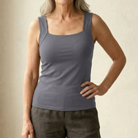 Roxanne | Built In Comfort Bra Tanktop - Taupe