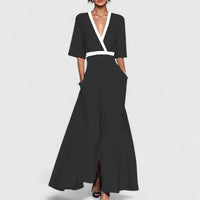 Aimee | Elegant Womens Maxi Dress - Black