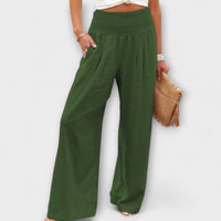 Thearya - Casual Wide Pants - Green