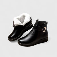 Rhovelyn | Women Orthopedic Boots - Black White