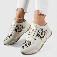 Pravira | Elegant Shoes for Pain-Free Walking - Leopard White