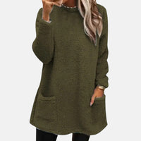 Dorry | Mid-length Sweater - Army Green