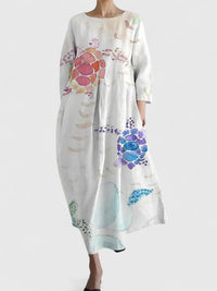 Margaritte | Stylish Midi Dress - Flower 1