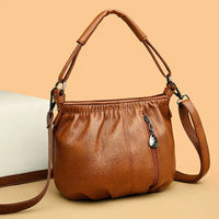 Waverly | Contemporary Multi-Layer Handbag - Brown
