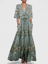 Aimee | Elegant Womens Maxi Dress - Grey