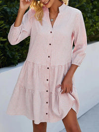 Elaine | Flowy Day Midi Dress - Pink