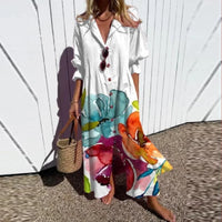 Melissa™ | Chic Boho Women Maxi Dress - White