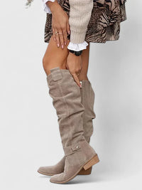 Halvira | Women Elegant Boots - Khaki