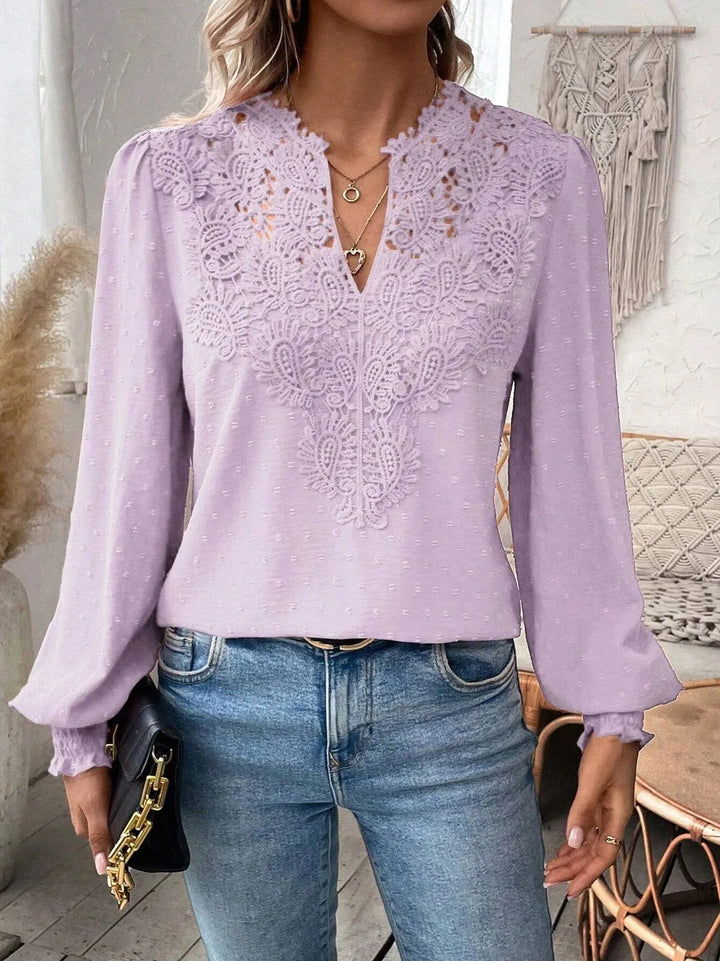 MADISON™ | Elegant Lace V-Neck Top