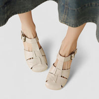 Saryanna | Orthopedic Mary Jane Shoes - Beige
