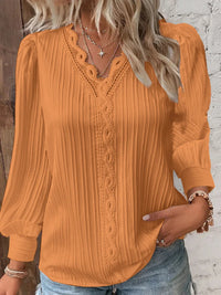AMÉLIE™ | Elegant V-Neck TOP (Restocked) - Orange