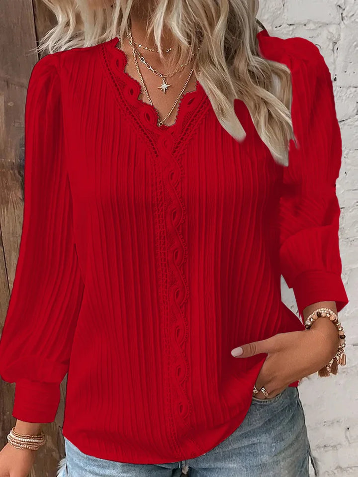 AMÉLIE™ | Elegant V-Neck TOP (Restocked)