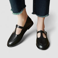 Ariyzzah | Orthopedic Mary Jane Low Heel Shoes - Black