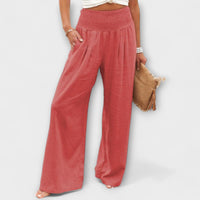 Thearya - Casual Wide Pants - Pink