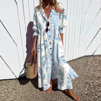 Melissa™ | Chic Boho Women Maxi Dress - Sky Blue