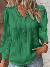 AMÉLIE™ | Elegant V-Neck TOP (Restocked) - Green