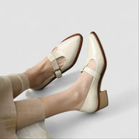 Thalynah | Orthopedic Mary Jane Shoes - Beige
