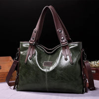 Aralyn | Women Refined Soft Leather Tote Bag - Green