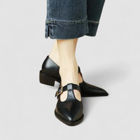 Thalynah | Orthopedic Mary Jane Shoes - Black