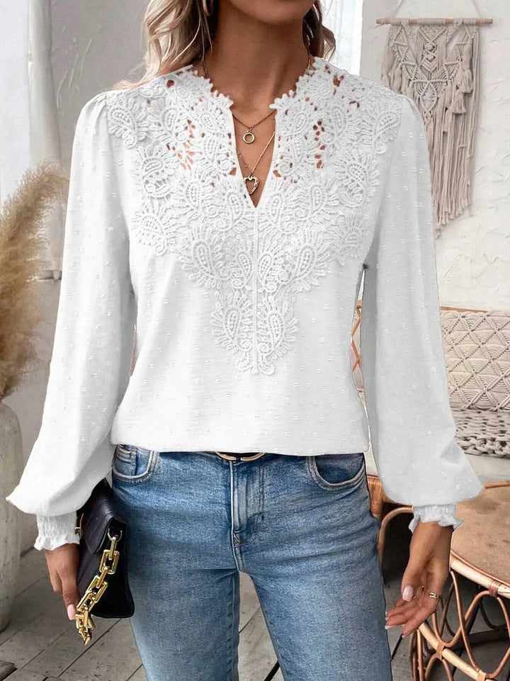 MADISON™ | Elegant Lace V-Neck Top