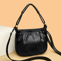 Waverly | Contemporary Multi-Layer Handbag - Black
